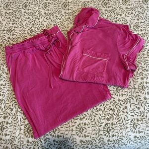 Loft Sleep Notch Collar Capri Set Pajamas